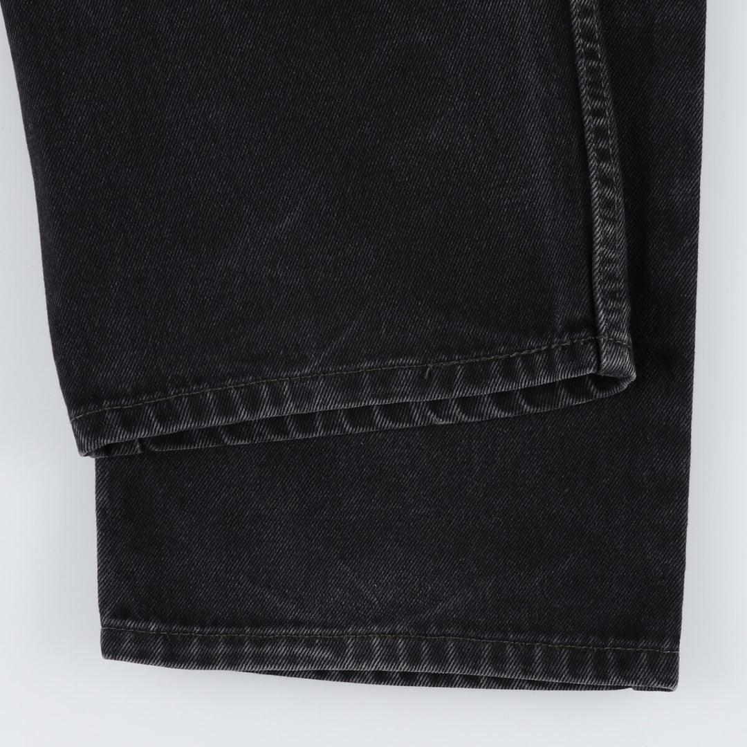 Levi's 505 STRAIGHT FIT Black Denim Tapered Denim Pants Men's W38 equivalent / eaa469049