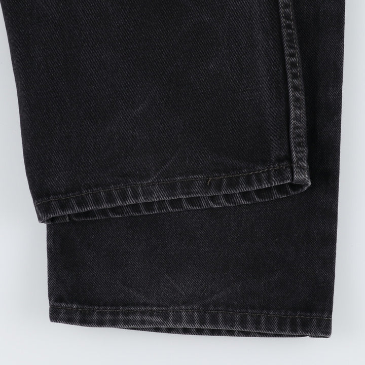 Levi's 505 STRAIGHT FIT Black Denim Tapered Denim Pants Men's W38 equivalent / eaa469049