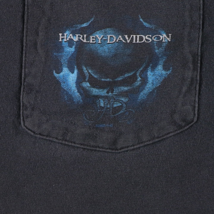 00'S Harley-Davidson Back Print Motorcycle Bike T-Shirt Made in USA Men's L size /eaa469091