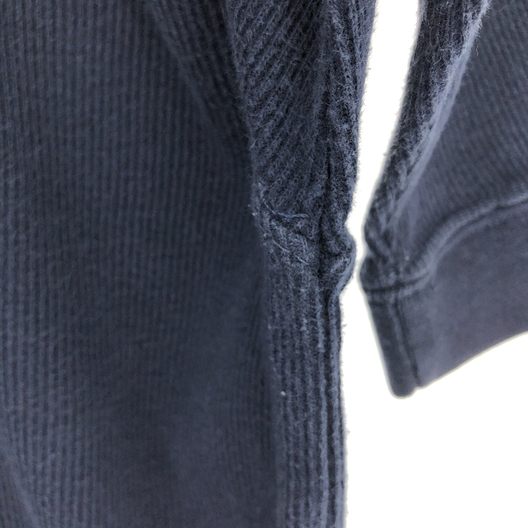 90'S Ralph Lauren CHAPS V-neck long T-shirt, men's size L, vintage cotton navy blue type Vintage Second Hand