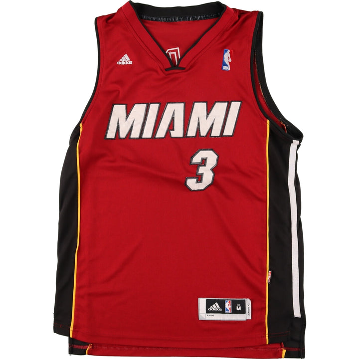 Adidas NBA MIAMI HEAT V-neck game shirt replica uniform men's M equivalent / eaa469128