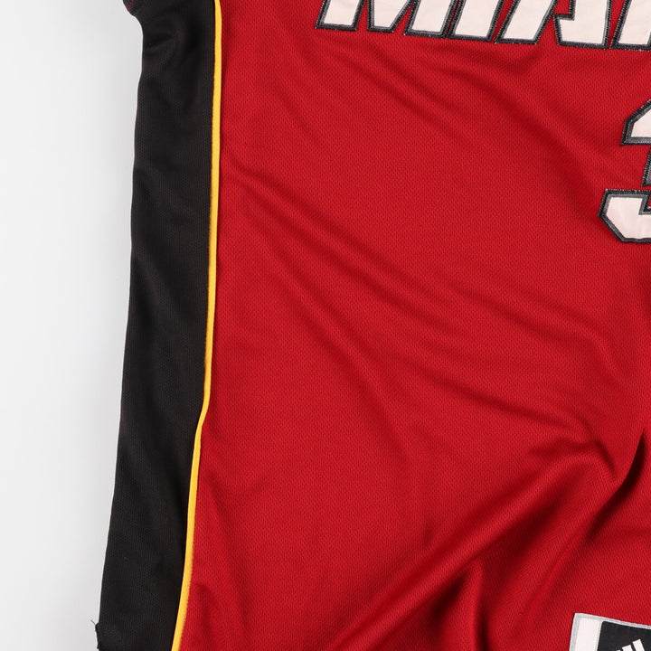 Adidas NBA MIAMI HEAT V-neck game shirt replica uniform men's M equivalent / eaa469128
