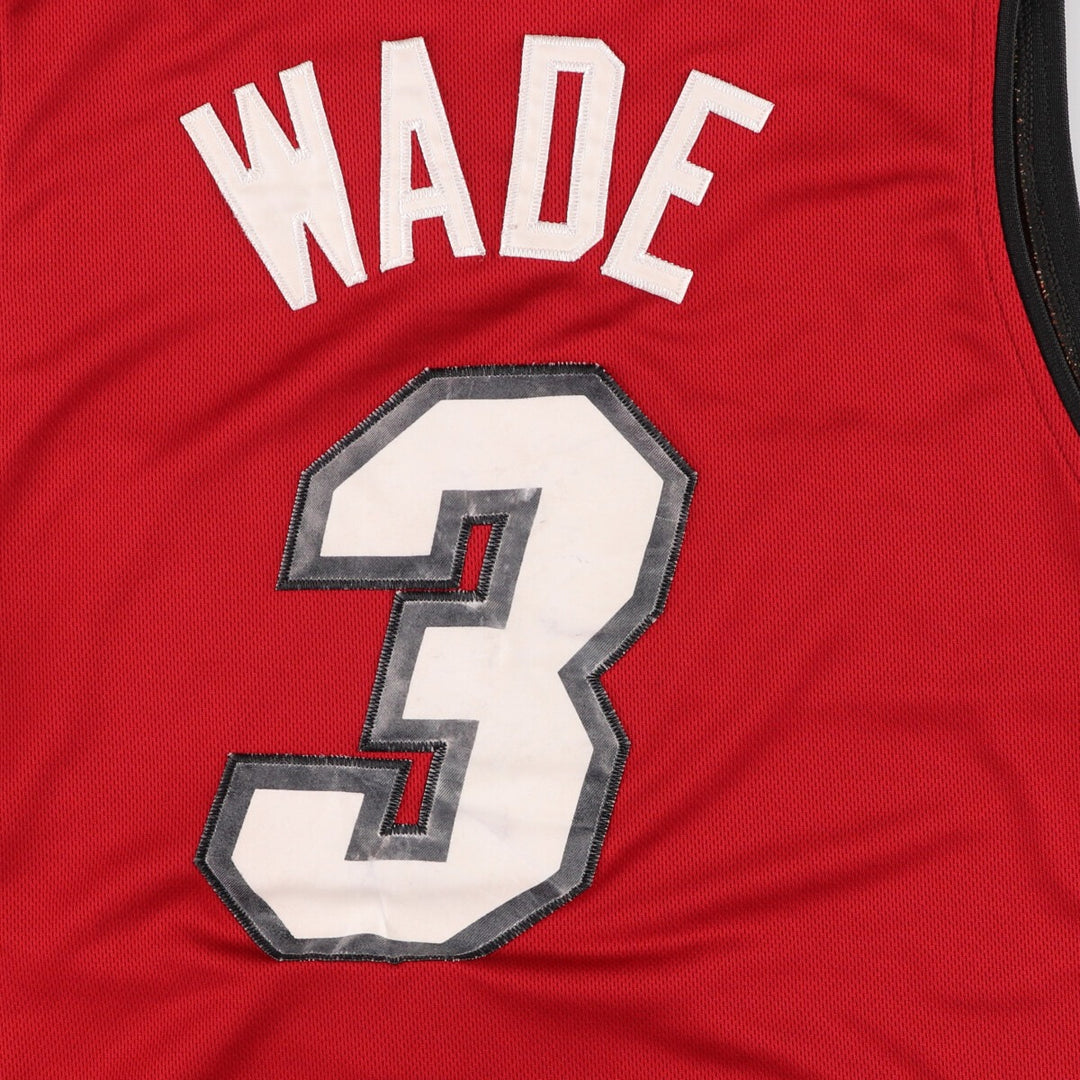 Adidas NBA MIAMI HEAT V-neck game shirt replica uniform men's M equivalent / eaa469128