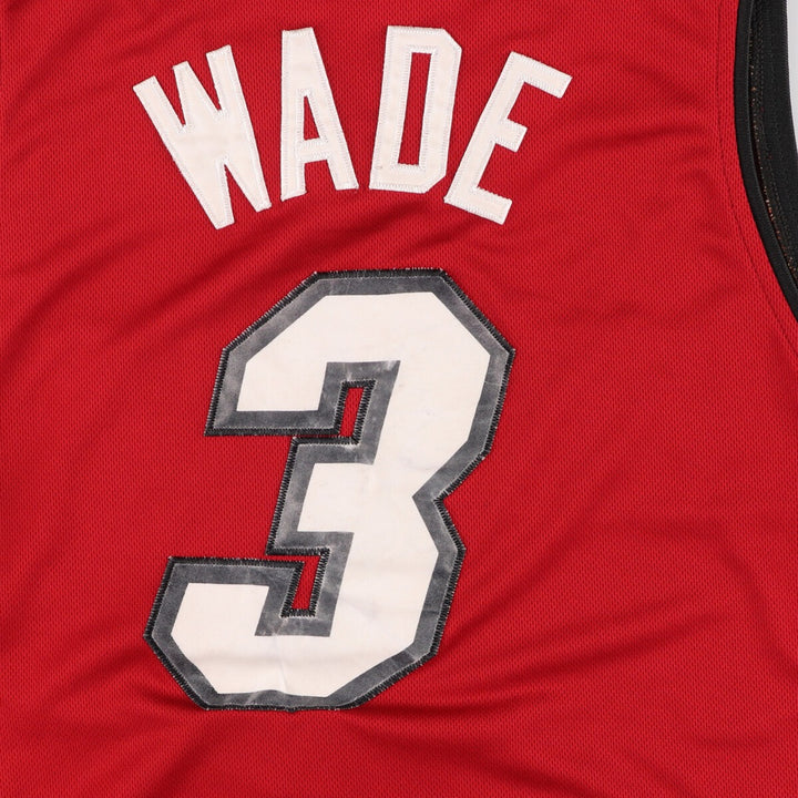 Adidas NBA MIAMI HEAT V-neck game shirt replica uniform men's M equivalent / eaa469128