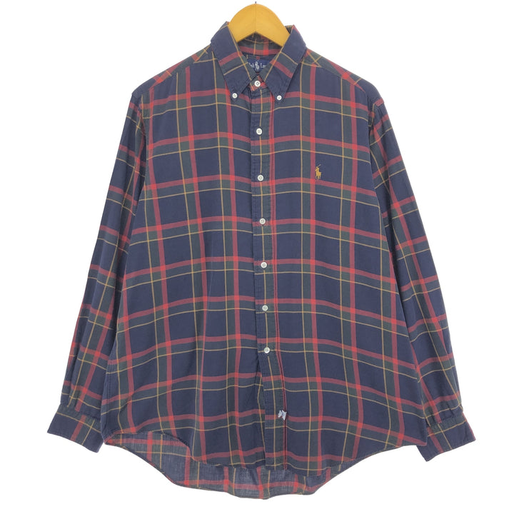 Ralph Lauren long sleeve button down check shirt, men's size L / eaa469132