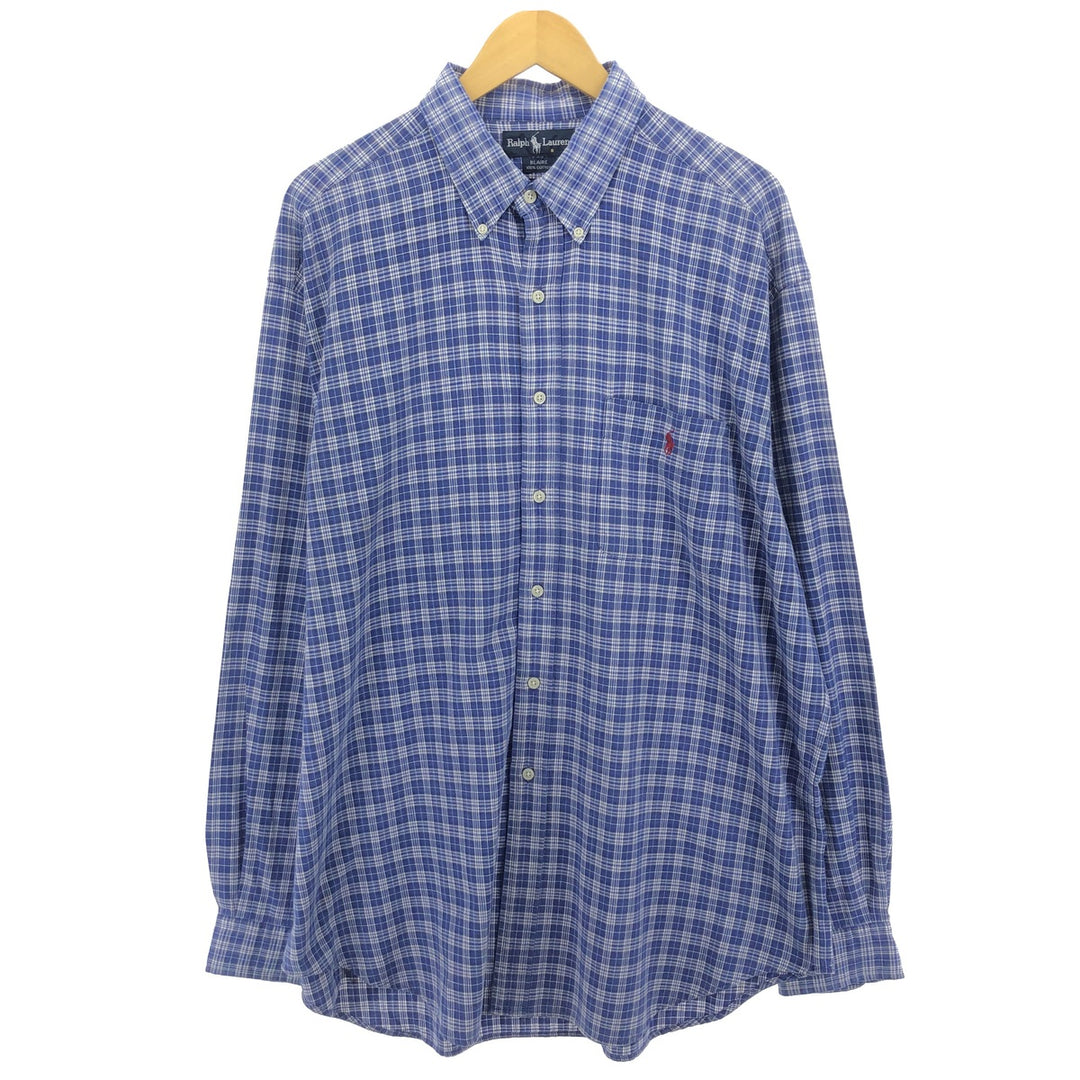 Ralph Lauren BLAKE long sleeve button down check shirt men's XL equivalent /eaa469138