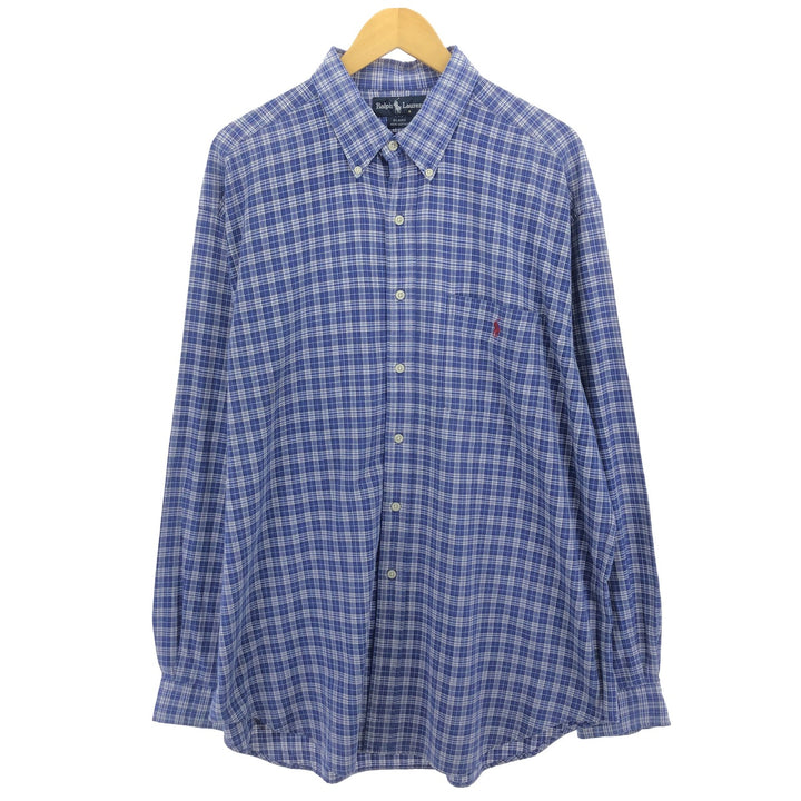 Ralph Lauren BLAKE long sleeve button down check shirt men's XL equivalent /eaa469138