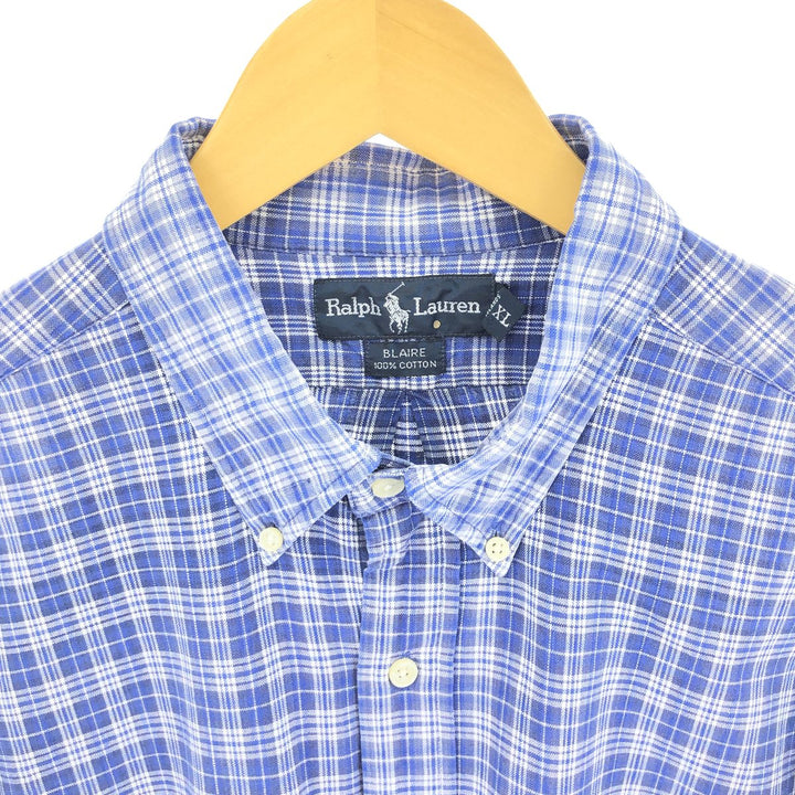 Ralph Lauren BLAKE long sleeve button down check shirt men's XL equivalent /eaa469138