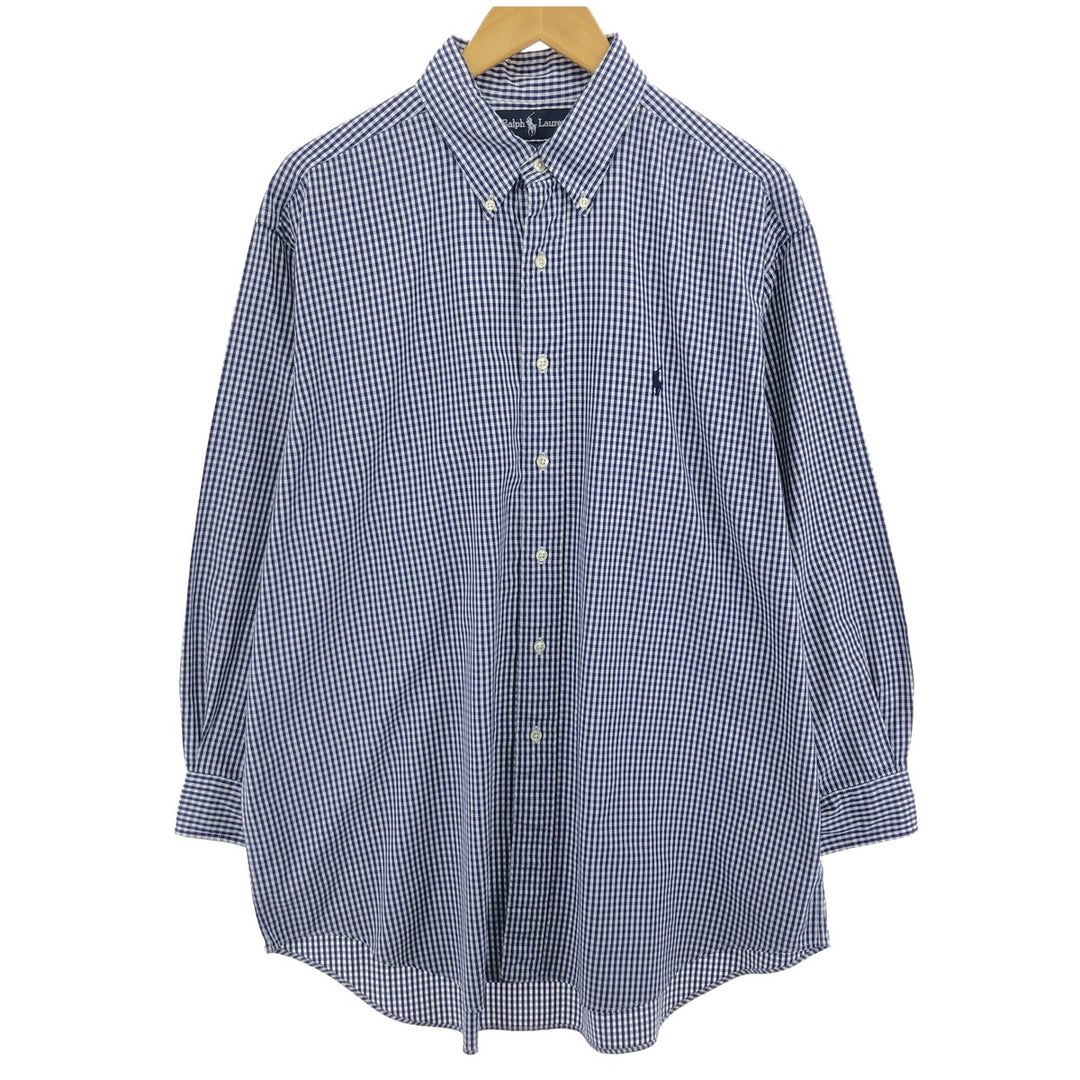 Ralph Lauren YARMOUTH Gingham Check Long Sleeve Button Down Check Shirt Men's XXL / eaa469142