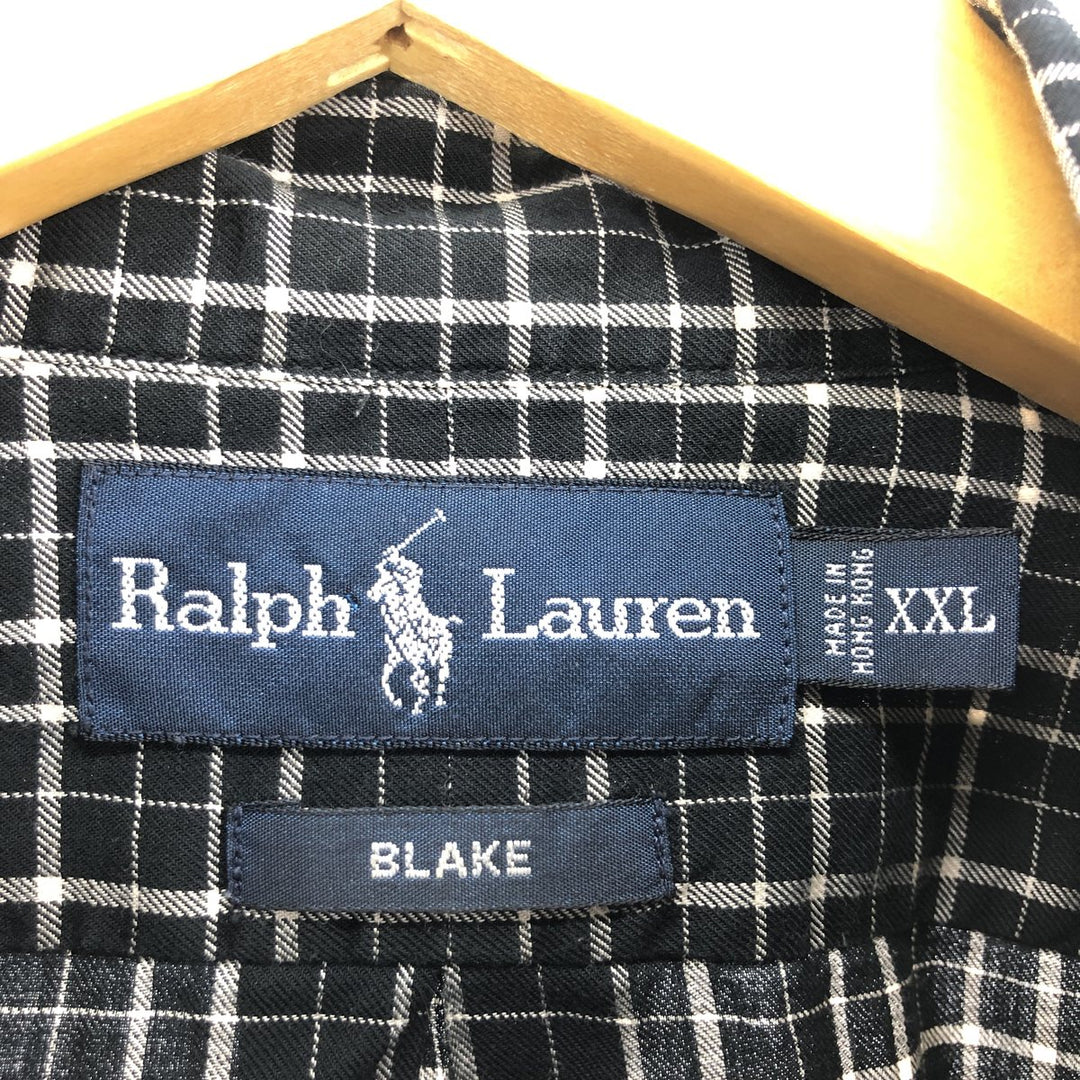 Ralph Lauren BLAKE long sleeve button down check shirt men's XXL equivalent / eaa469143