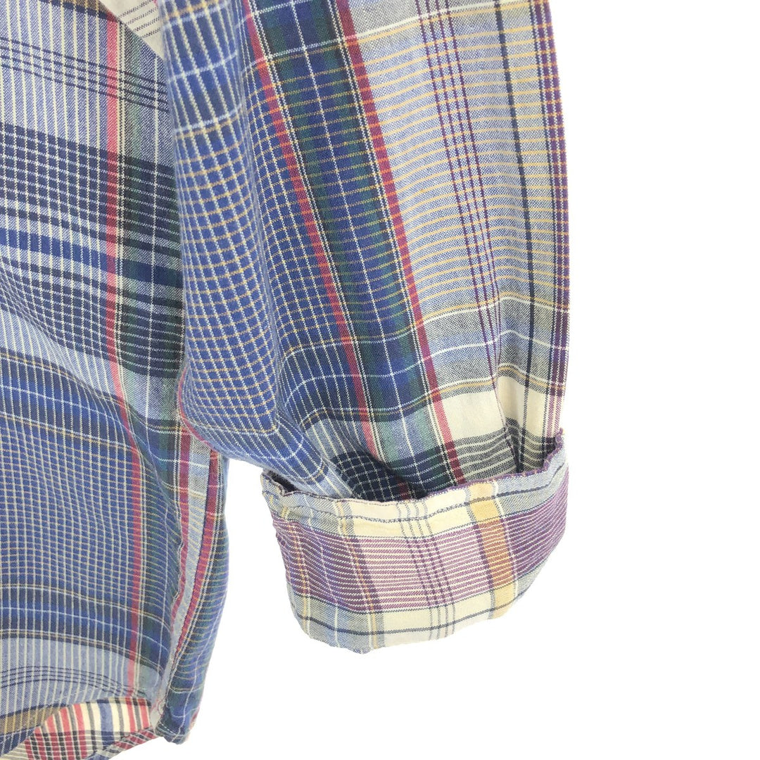 Ralph Lauren long sleeve button down check shirt, men's size L / eaa469144