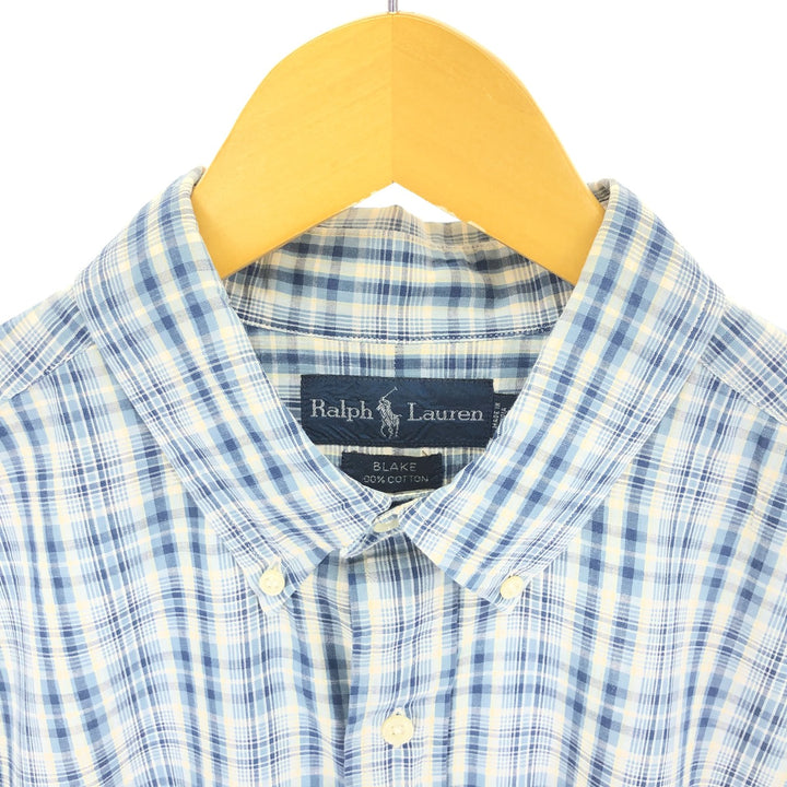 Ralph Lauren BLAKE long sleeve button down check shirt men's XXL equivalent / eaa469146