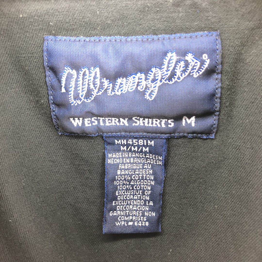 Wrangler WESTERN SHIRTS Long Sleeve Western Shirt Men's M Size /eaa469166