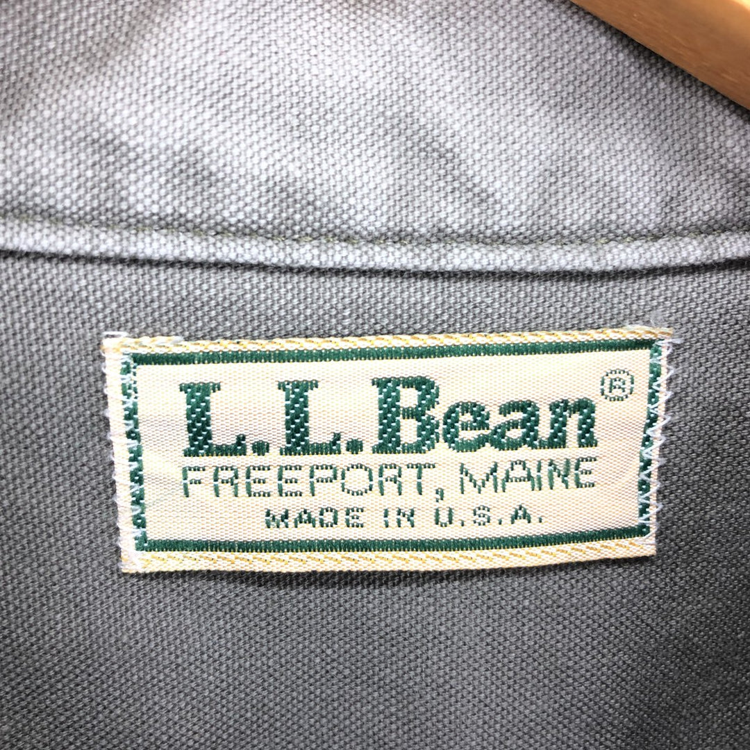 90'S LLBean Long Sleeve Cotton Shirt Made in USA Men's XL Vintage /eaa469169