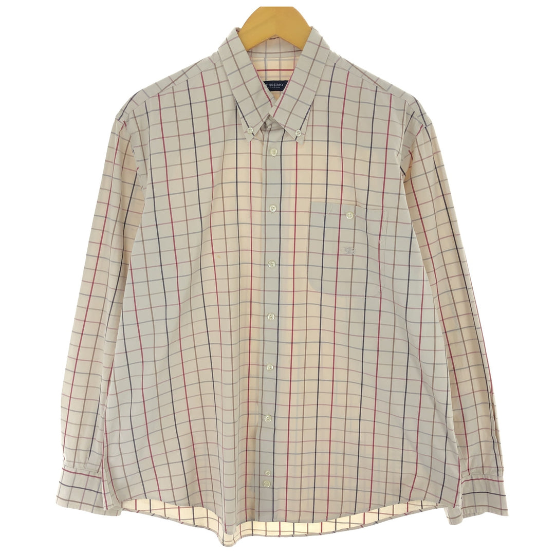 Burberry's BURBERRY LONDON Long Sleeve Button-Down Check Shirt Men's Size L /eaa469189
