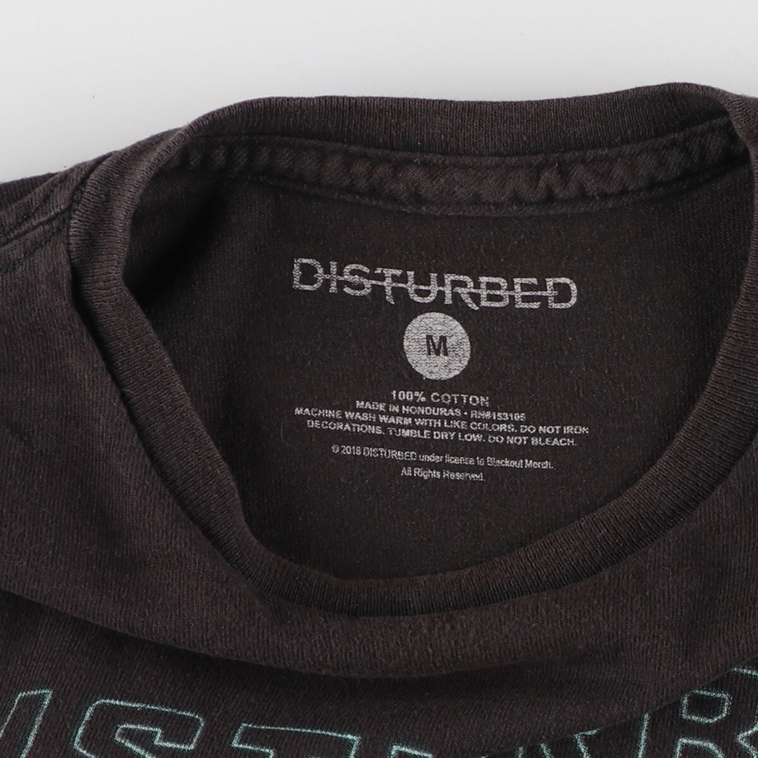 DISTURBED Disturbed Band T-shirt Band T Men's M size /eaa469224