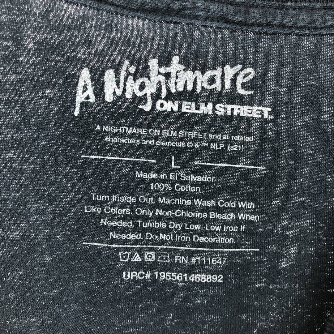 A NIGHTMARE ON ELM STREET A Nightmare on Elm Street Movie T-shirt Men's L size /eaa469251