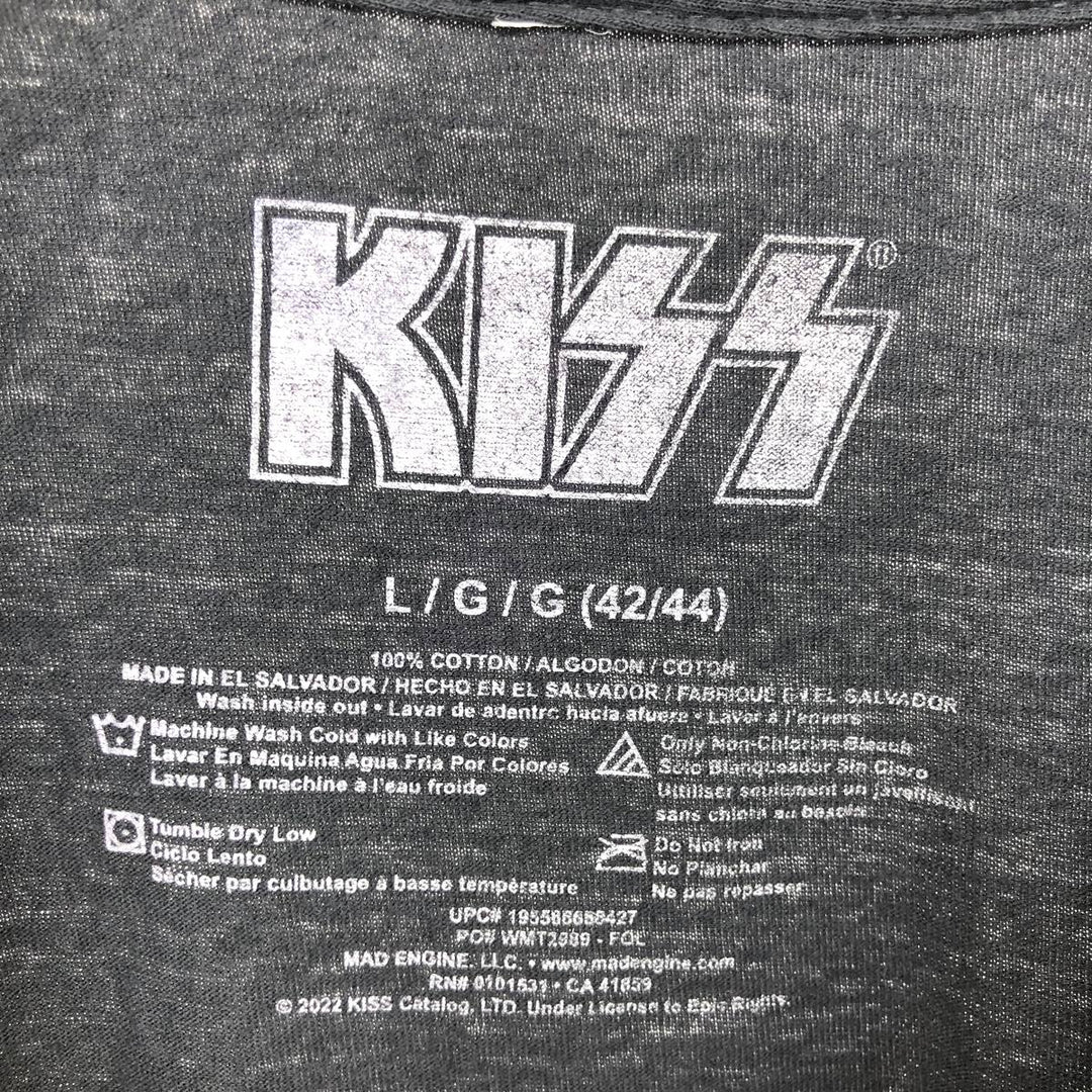 KISS Band T-shirt, Men's L size / eaa469261