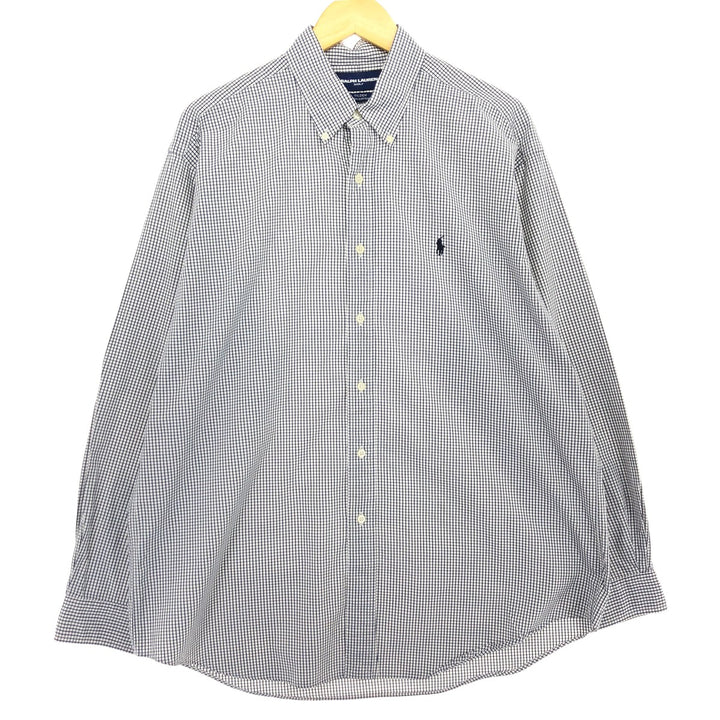 Ralph Lauren TILDEN Gingham Check Long Sleeve Button Down Check Shirt Men's L size / eaa469309