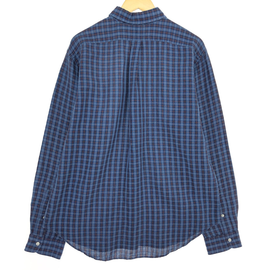 Ralph Lauren Classic Fit Long Sleeve Button Down Check Shirt Men's Size L / eaa469311