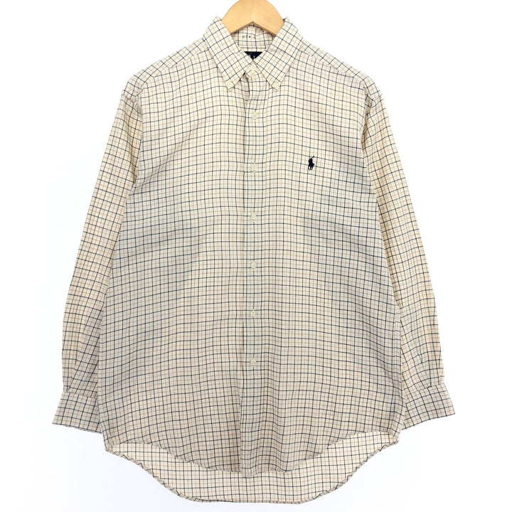 Ralph Lauren YARMOUTH Long Sleeve Button Down Check Shirt Men's M Size / eaa469314