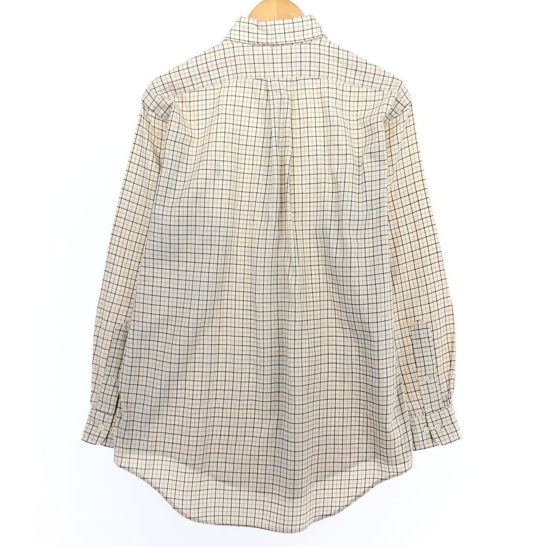 Ralph Lauren YARMOUTH Long Sleeve Button Down Check Shirt Men's M Size / eaa469314