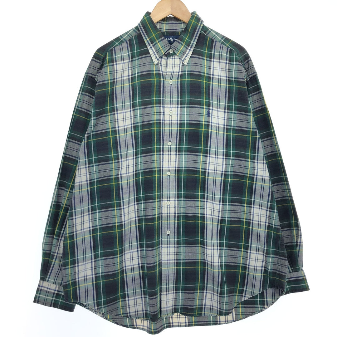 Ralph Lauren BLAKE long sleeve button down check shirt men's XL equivalent /eaa469315