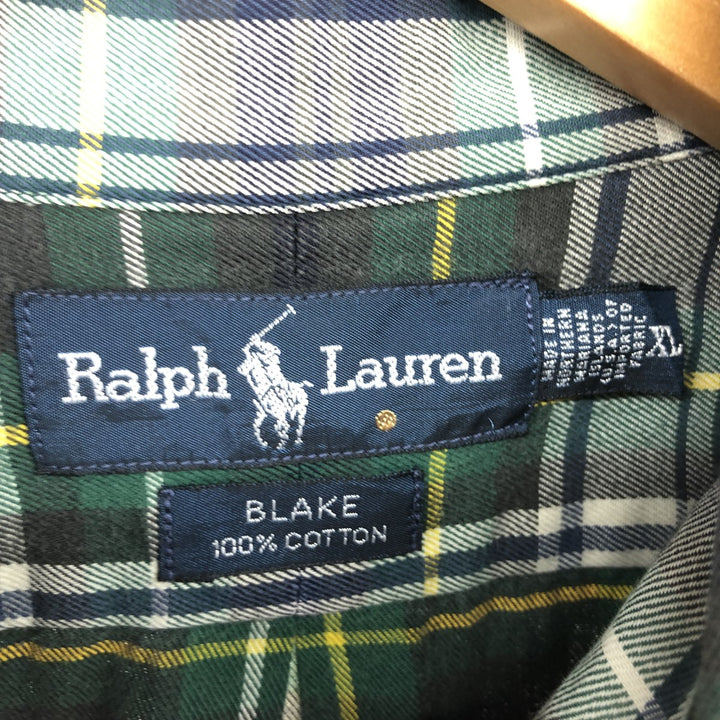 Ralph Lauren BLAKE long sleeve button down check shirt men's XL equivalent /eaa469315