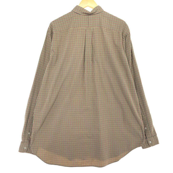 Ralph Lauren Classic Fit Gingham Check Long Sleeve Button Down Check Shirt Men's XL / eaa469316
