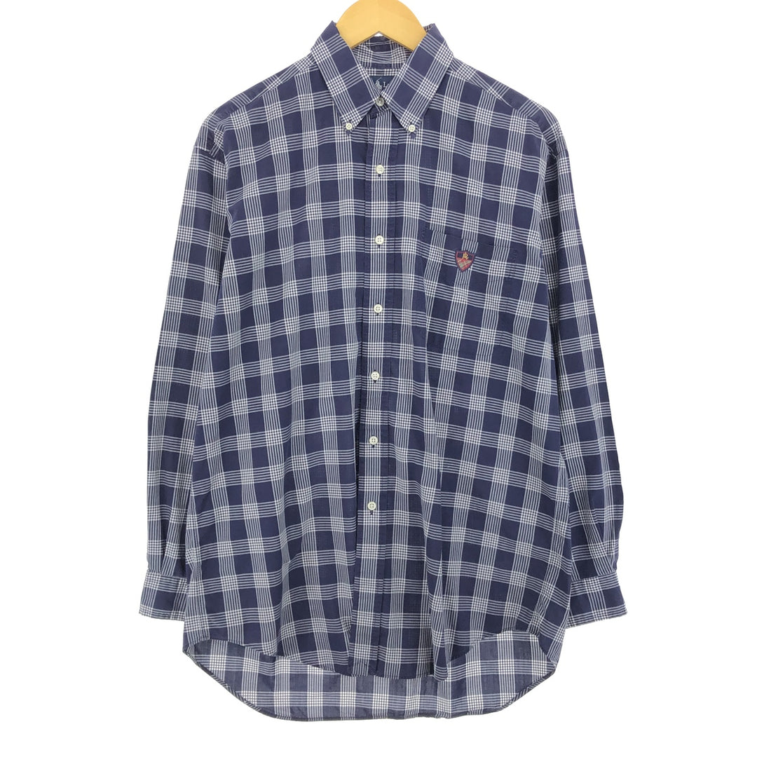Ralph Lauren TILDEN long sleeve button down check shirt, men's size M / eaa469357