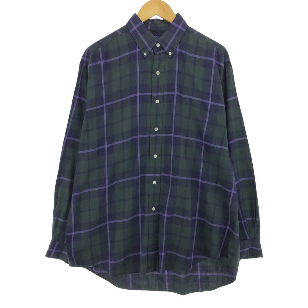 Ralph Lauren BLAKE long sleeve button down check shirt men's size L / eaa469363