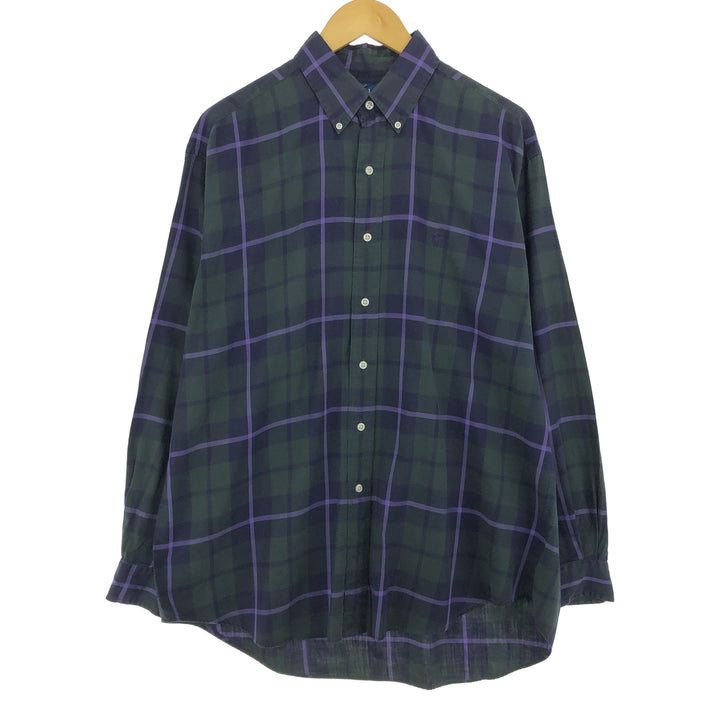 Ralph Lauren BLAKE long sleeve button down check shirt men's size L / eaa469363