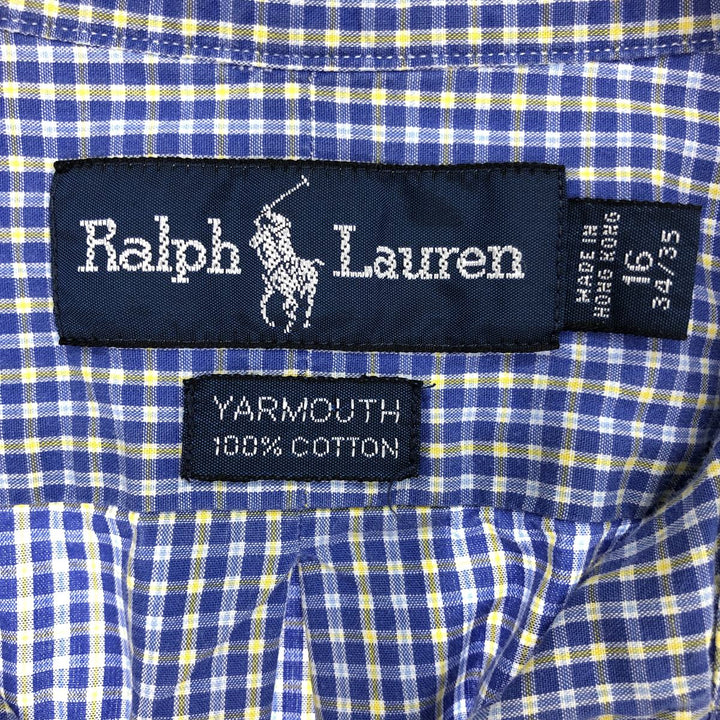 Ralph Lauren YARMOUTH Long Sleeve Button Down Check Shirt Men's L Size / eaa469364