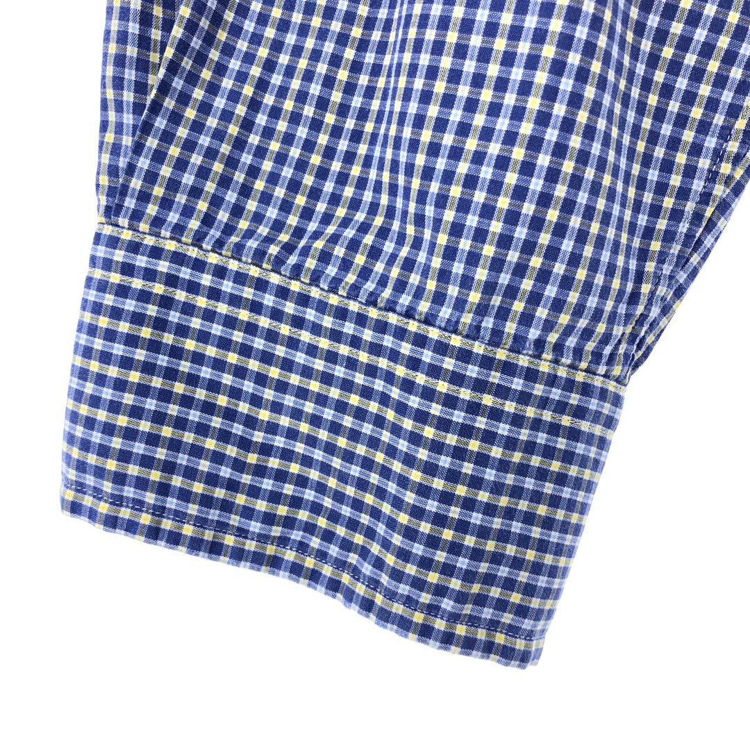 Ralph Lauren YARMOUTH Long Sleeve Button Down Check Shirt Men's L Size / eaa469364