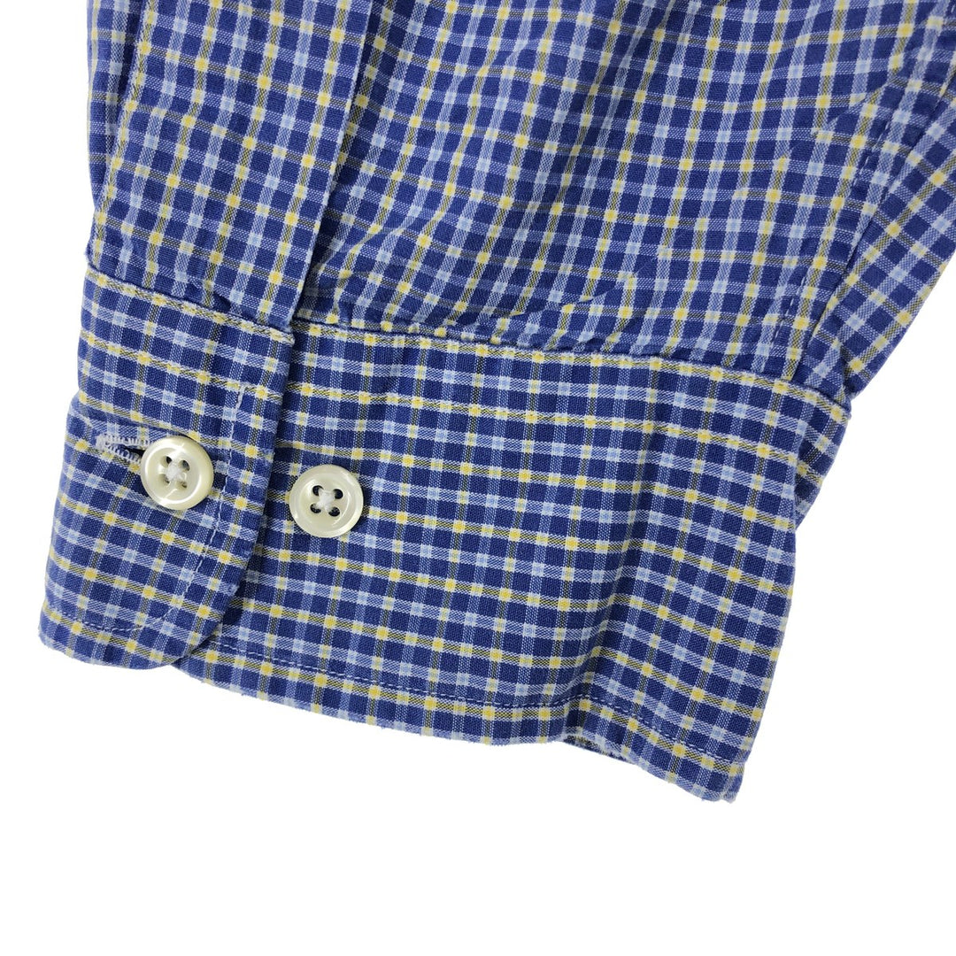 Ralph Lauren YARMOUTH Long Sleeve Button Down Check Shirt Men's L Size / eaa469364