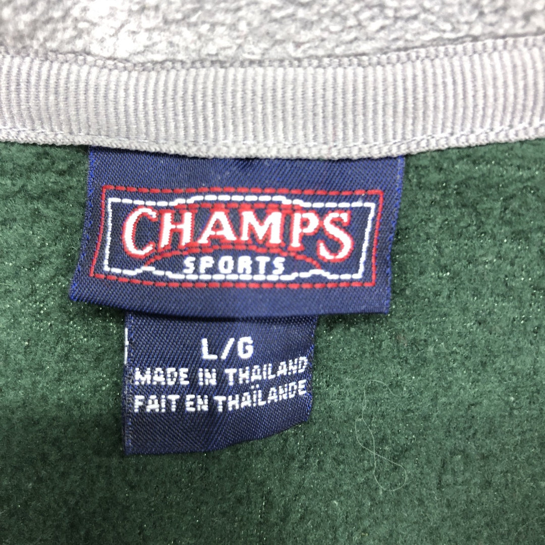 90'S CHAMPS Half Zip Fleece Pullover Men's L Size Vintage /eaa469387