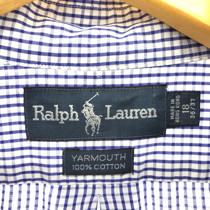 Ralph Lauren YARMOUTH Long Sleeve Button Down Check Shirt Men's XXL / eaa469458
