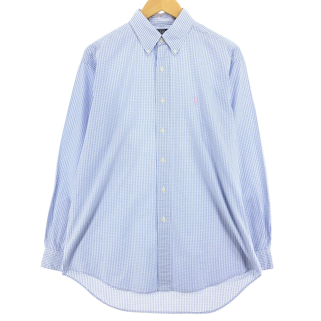 Ralph Lauren BLAKE long sleeve button down check shirt, men's size M / eaa469499