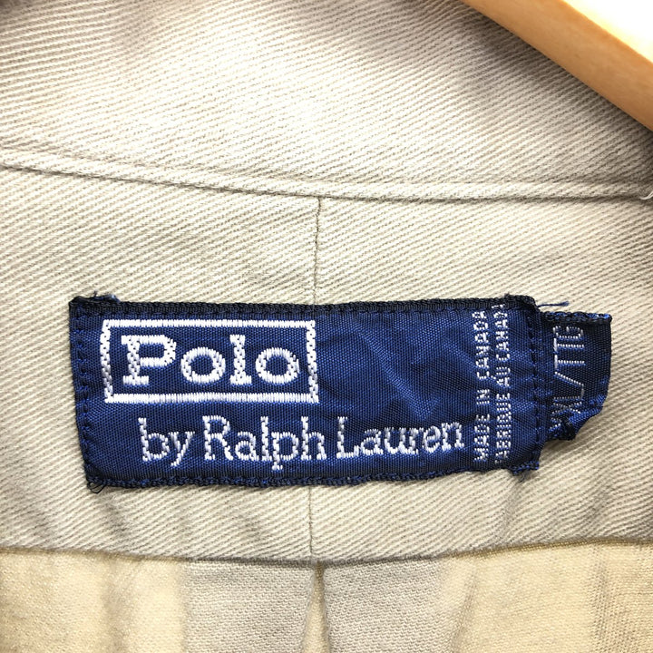 90'S POLO by Ralph Lauren long sleeve button down shirt made in Canada, men's XXL size, vintage /eaa469512