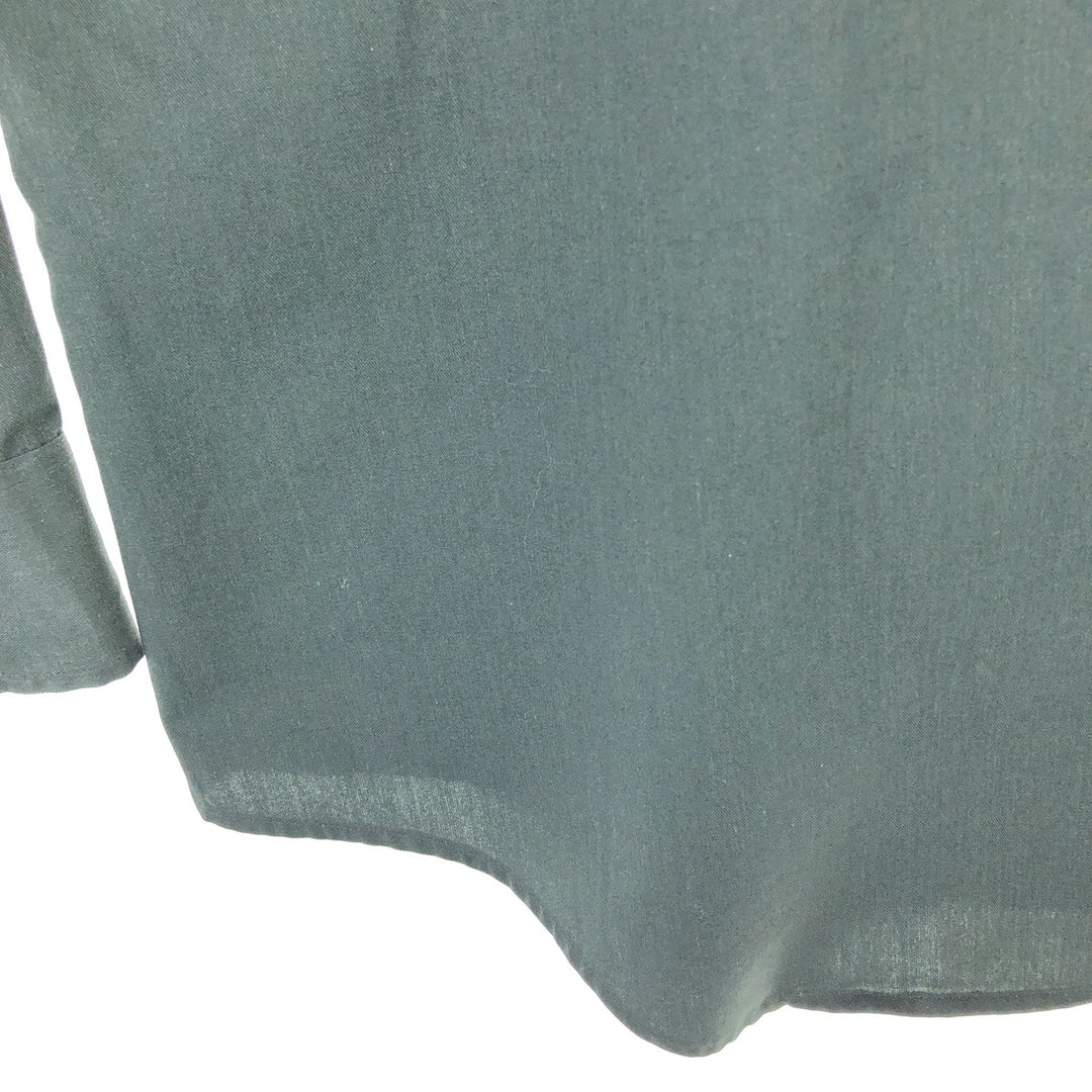 90'S BIG MAC Long Sleeve Work Shirt, Men's Size L, Vintage unclear Khaki type sage green Vintage Second Hand