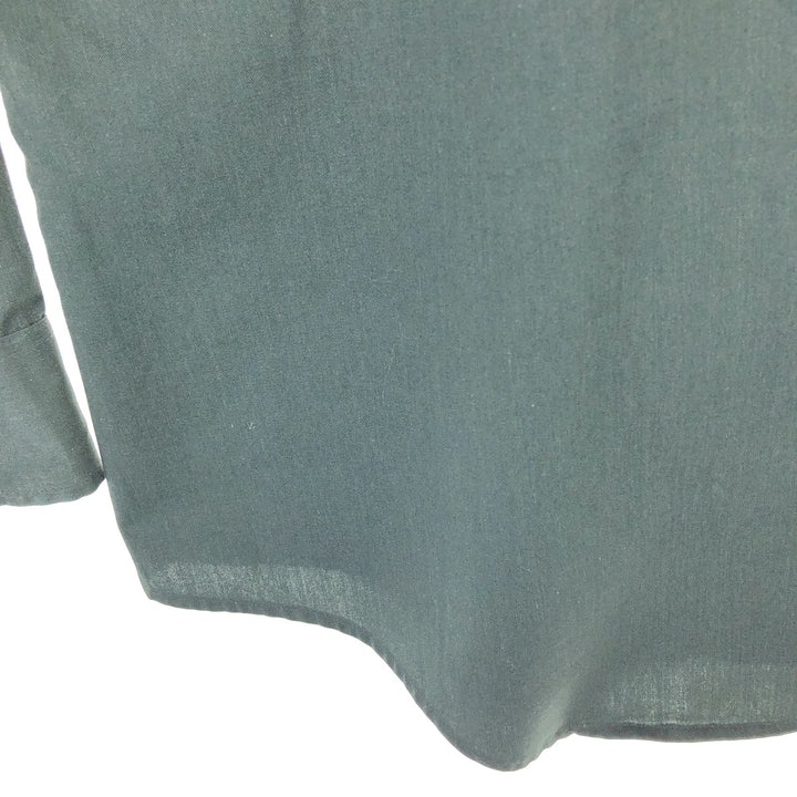 90'S BIG MAC Long Sleeve Work Shirt, Men's Size L, Vintage unclear Khaki type sage green Vintage Second Hand