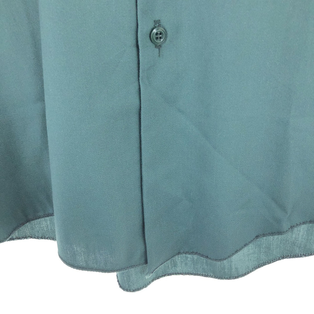 70'S Dickies Chain Embroidery Long Sleeve Work Shirt Made in USA Men's M Size Vintage /eaa469544