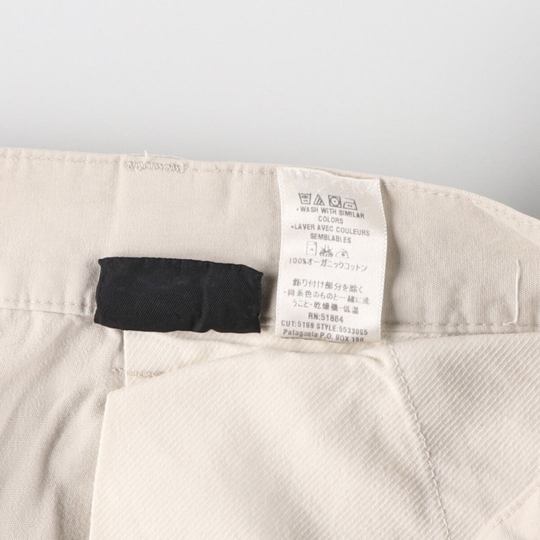 00'S Patagonia ORGANIC COTTON 55330S5 Cotton Pants for Men, Size W33 / eaa469603