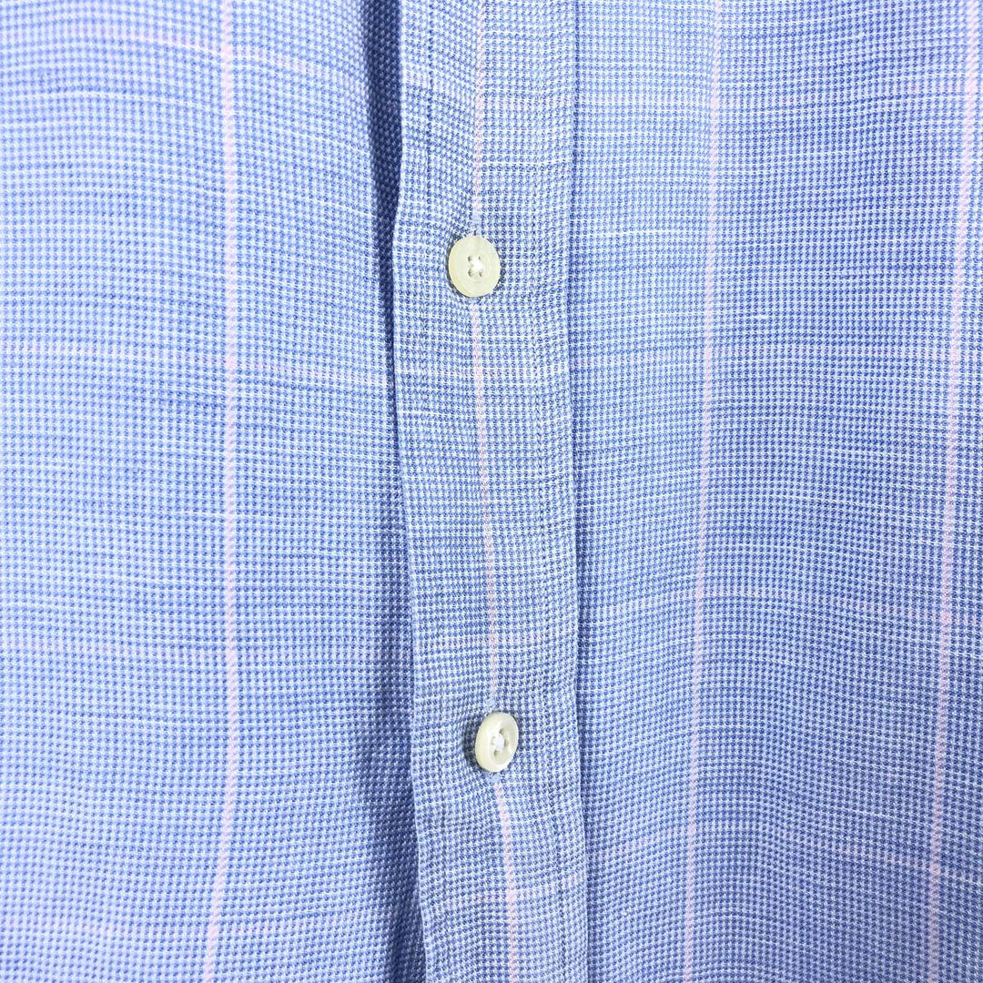 Ralph Lauren RALPH LAUREN GOLF Check Pattern Long Sleeve Silk x Linen Button Down Shirt Men's XL /eaa469665