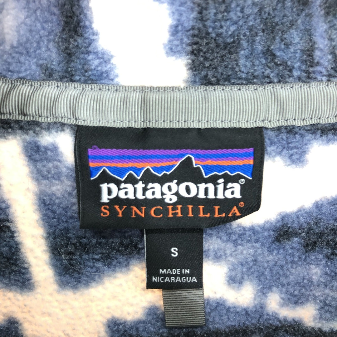 Patagonia SYNCHILLA Synchilla Snap T 25450FA18 All-over print half snap fleece pullover Men's S equivalent /eaa469762