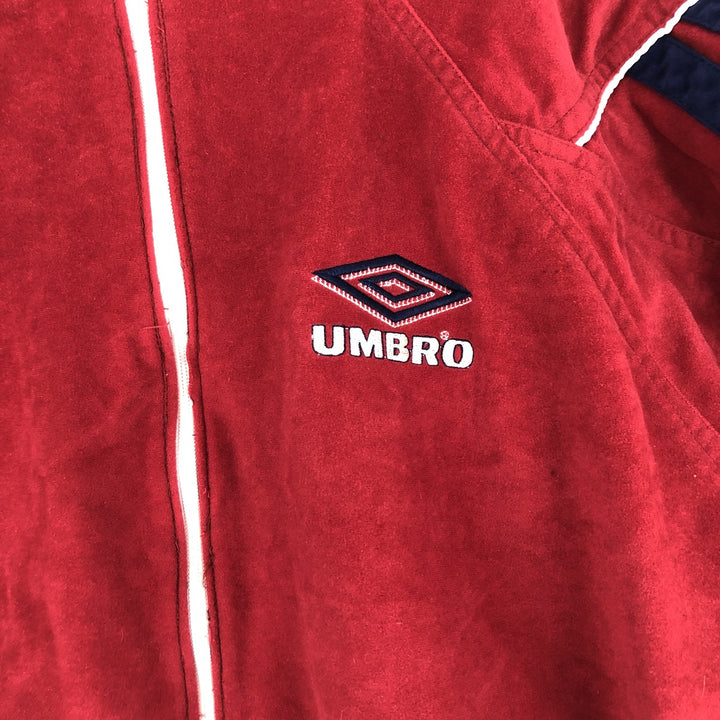 90'S UMBRO Velour Jersey Track Jacket, Men's M Size, Vintage /eaa469779