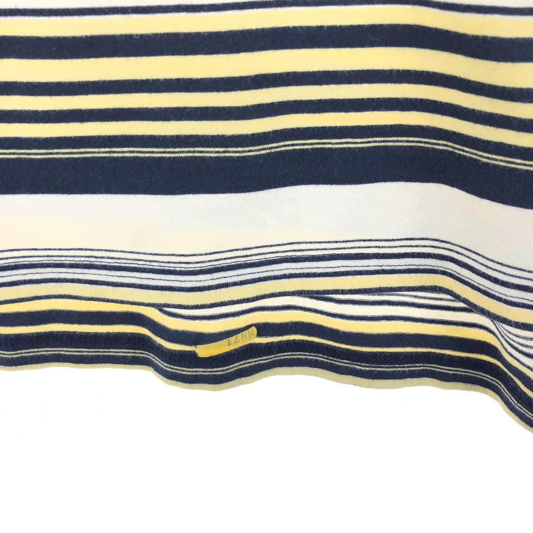 Vintage 90'S Tommy Hilfiger long-sleeved striped polo shirt, men's size XL cotton navy blue type Vintage Second Hand