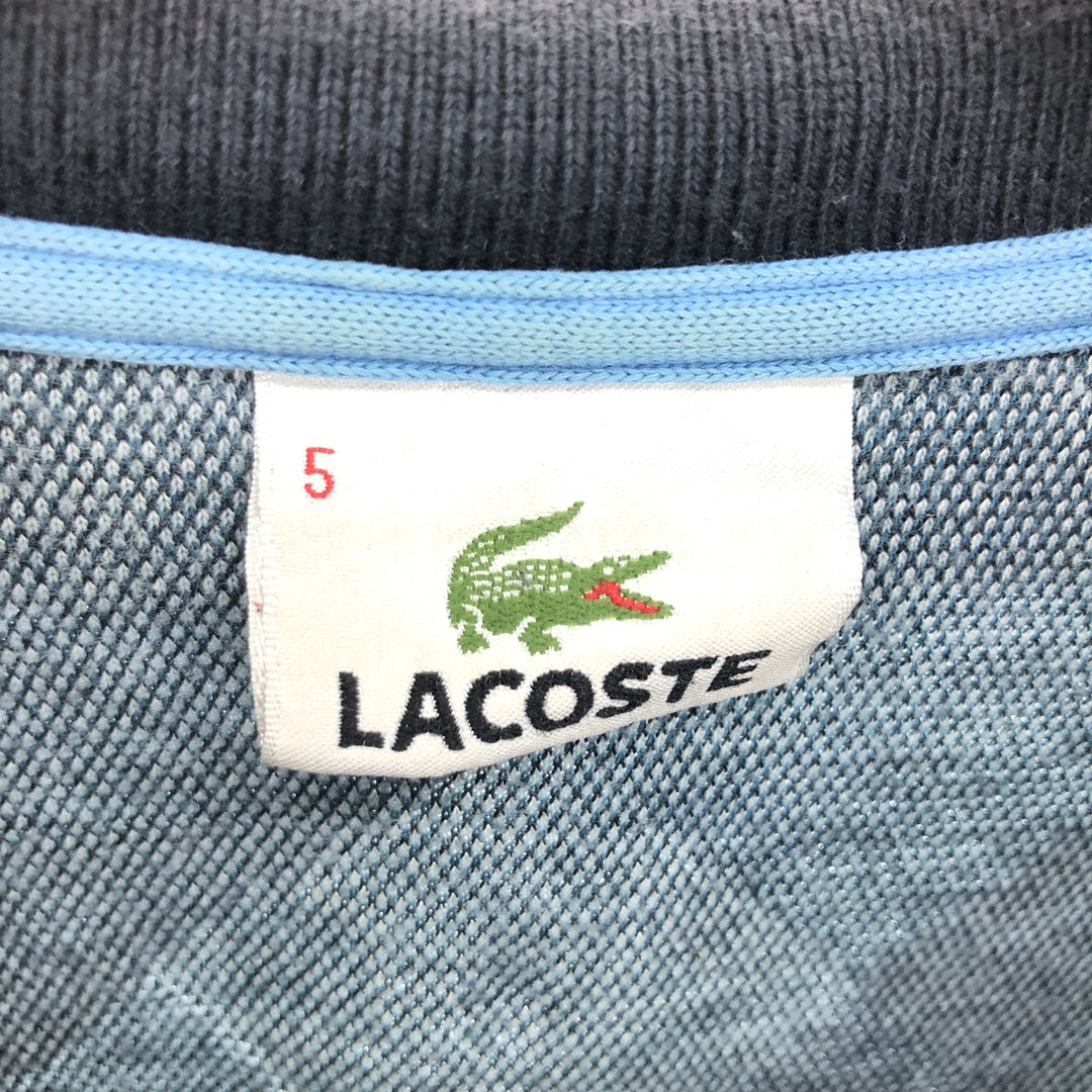 Lacoste Diamond Pattern Long Sleeve Polo Shirt 5 Men's M / eaa469787