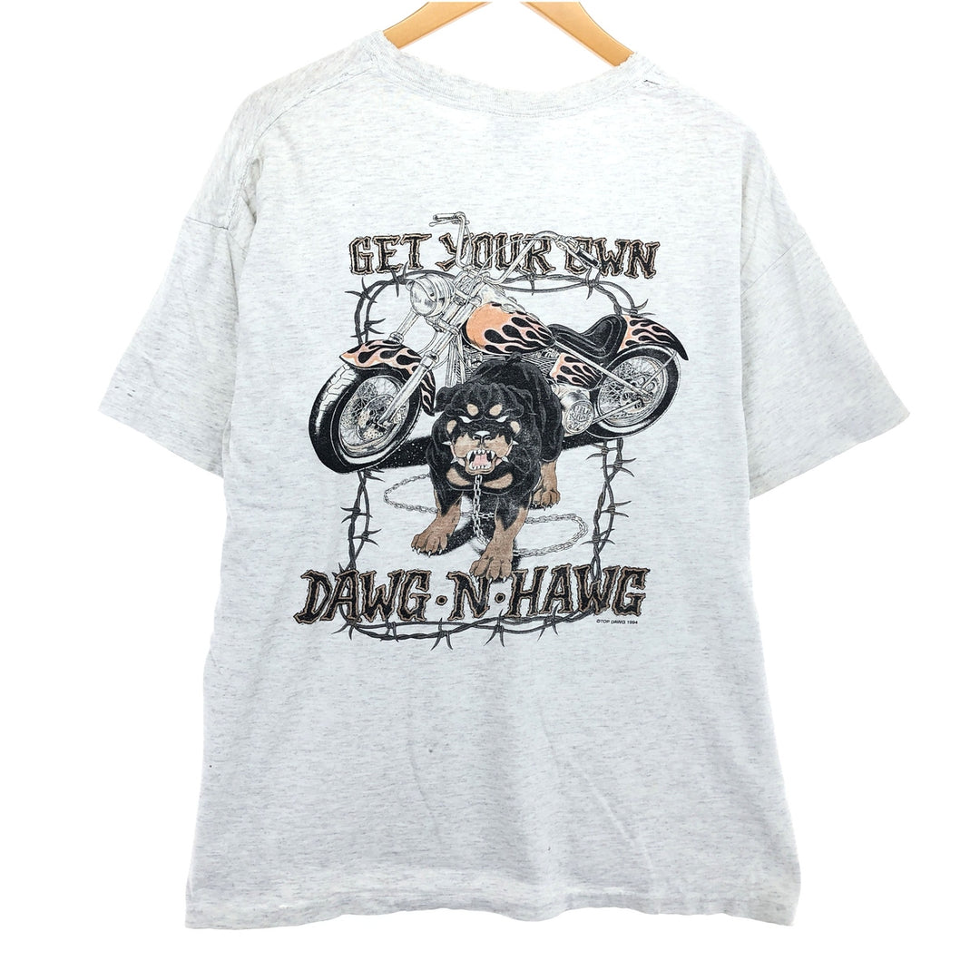 Atmosphere 90'S TOP DAWG back print motorcycle bike T-shirt made in USA men's XL size /eaa469820