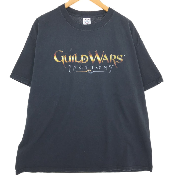 DELTA GUILD WARS FACTIONS Guild Wars Video Game Movie T-Shirt Men's XL cotton black type Vintage Second Hand